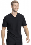 Stretchable Scrub Set no Pocket Normal Unisex Solid Half Sleeve (top without pocket and bottom without pocket) in 35% Cotton 63% Polyester 2% Spandex